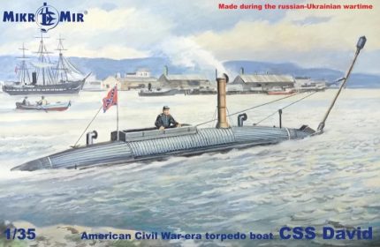 MIKROMIR 35-026 AMERICAN CIVIL WAR-ERA TORPEDO BOAT CSS DAVID