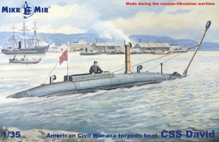 MIKROMIR 35-026 AMERICAN CIVIL WAR-ERA TORPEDO BOAT CSS DAVID