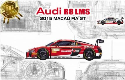 NUNU MODEL KIT PN24024 AUDI R8 LMS 2015 MACAU FIA GT