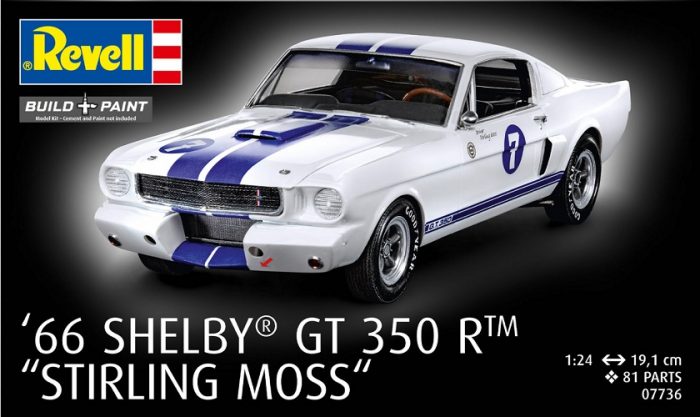 REVELL 07736 66 SHELBY GT 350 R STIRLING MOSS
