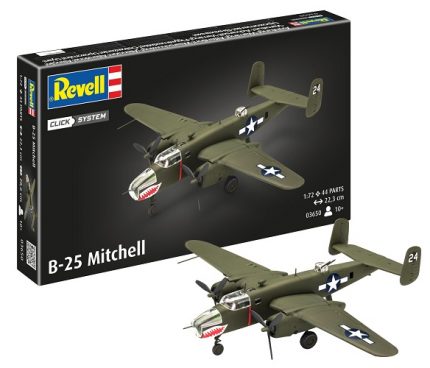 REVELL CLICK SYSTEM 03650 B-25 MITCHELL