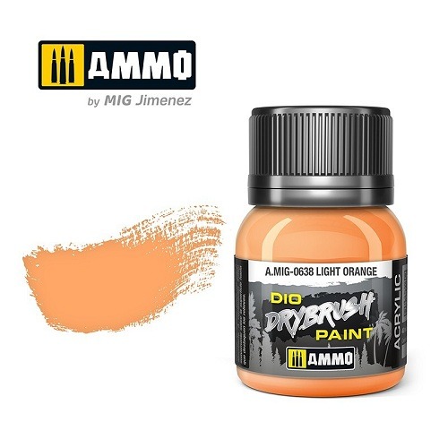 AMMO A.MIG-0638 DIO DRYBRUSH LIGHT ORANGE