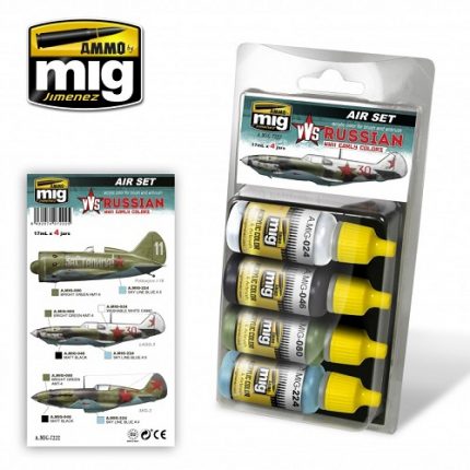 AMMO BY MIG JIMENEZ A.MIG-7222 AIR SET RUSSIAN WWII EARLY COLORS