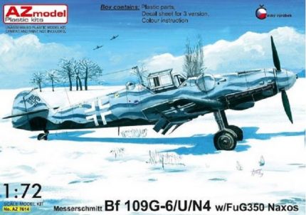 AZ MODEL AZ7614 MESSERSCHMITT BF 109G-6/U/N4 W/FUG350 NAXOS