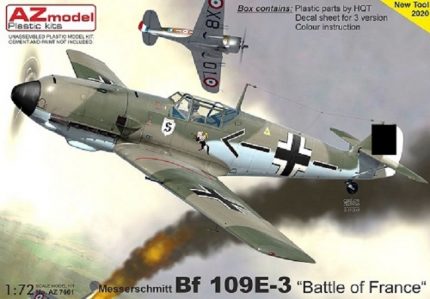 AZ MODEL AZ7661 MESSERSCHMITT BF 109E-3 BATTLE OF FRANCE