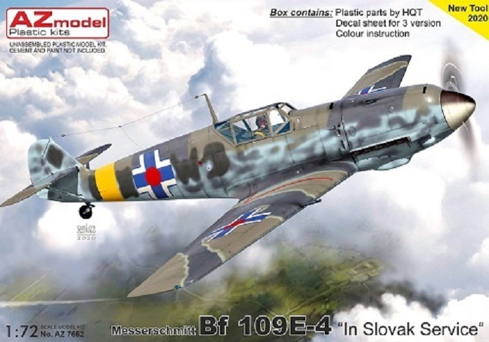 AZ MODEL AZ7662 MESSERSCHMITT BF 109E-4 IN SLOVAK SERVICE