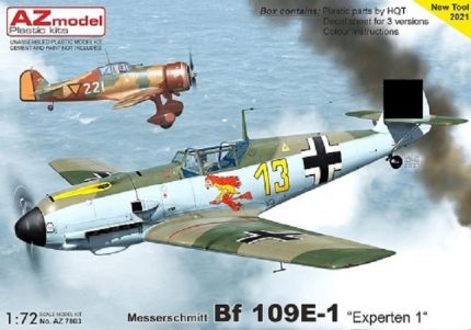 AZ MODEL AZ7803 MESSERSCHMITT BF 109E-1 EXPERTEN 1