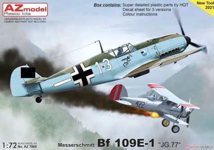 AZ MODEL AZ7805 MESSERSCHMITT BF 109E-1 JG.77