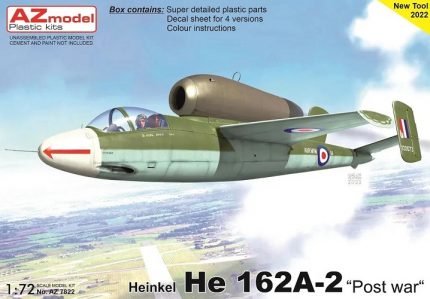 AZ MODEL AZ7822 HEINKEL HE 162A-2 POST WAR