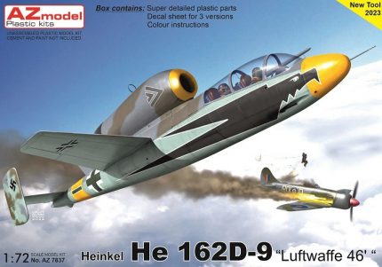AZ MODEL AZ7837 HEINKEL HE 162D-9 LUFTWAFFE 46