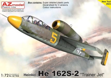 AZ MODEL AZ7838 HEINKEL HE 162S-2 TRAINER JET