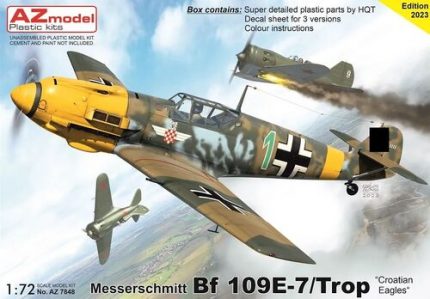 AZ MODEL AZ7848 MESSERSCHMITT BF 109E-7/TROP CROTIAN EAGLES