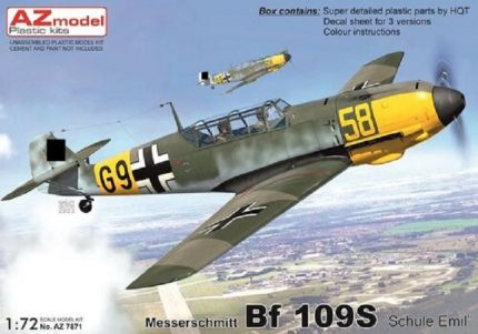 AZ MODEL AZ7871 MESSERSCHMITT BF 109S SCHULE EMIL