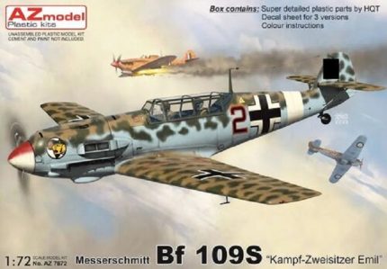 AZ MODEL AZ7872 MESSERSCHMITT BF 109S KAMPF-ZWEISITZER EMIL