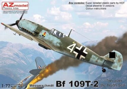AZ MODEL AZ7874 MESSERSCHMITT BF 109T-2 TONI OVER THE NORTH SEA