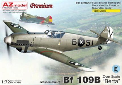 AZ MODEL AZ7896 MESSERSCHMITT BF 109B BERTA OVER SPAIN