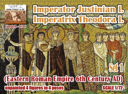 LINEAR-A 011S IMPERATOR JUSTINIAN I IMPERATRIX THEODORA I