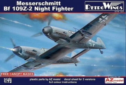 RETRO WINGS RTW7201 MESSERSCHMITT BF 109Z-2 NIGHT FIGHTER