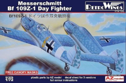 AZ MODEL RETRO WINGS RTW7202 MESSERSCHMITT BF 109Z-1 DAY FIGHTER