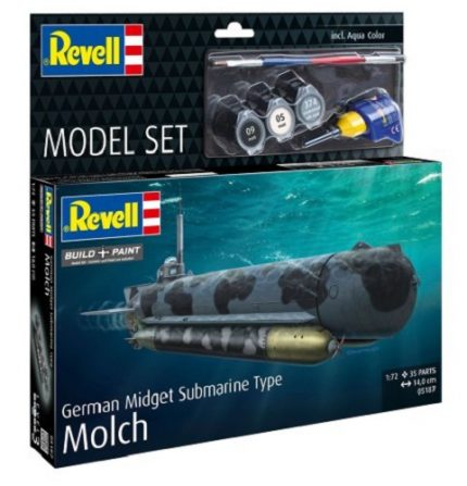 REVELL 05187 GERMAN MIDGET SUBMARINE TYPE MOLCH