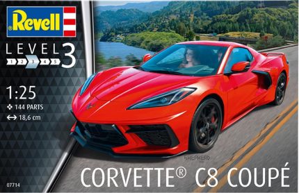REVELL 07714 CORVETTE C8 COUPE + REVELL 32201 EMAIL COLOR