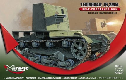 MIRAGE HOBBY 726027 LENINGRAD 76.2MM SELF PROPELLED GUN DZIALO SAMOBIEZNE