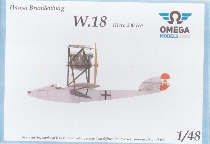 OMEGA MODELS 48049 HANSA BRANDENBURG W.18 HIERO 230 HP
