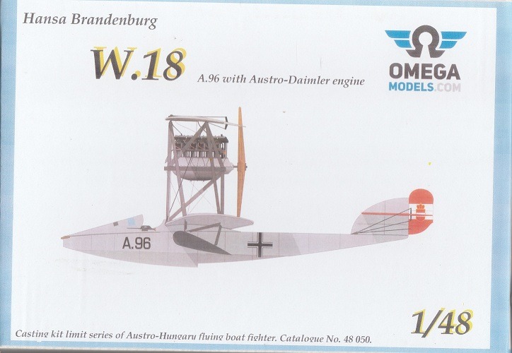 OMEGA MODELS 48050 HANSA BRANDENBURG W.18 A.96 WITH AUSTRO-DAIMLER ENGINE