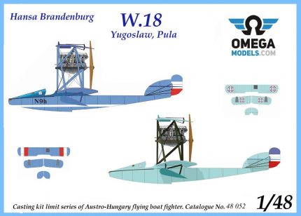 OMEGA MODELS 48052 HANSA BRANDENBURG W.18 YUGOSLAW PULA