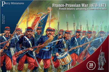 PERRY MINIATURES FRE1 FRANCO-PRUSSIAN WAR 1870-1871 FRENCH INFANTRY ADVANCING