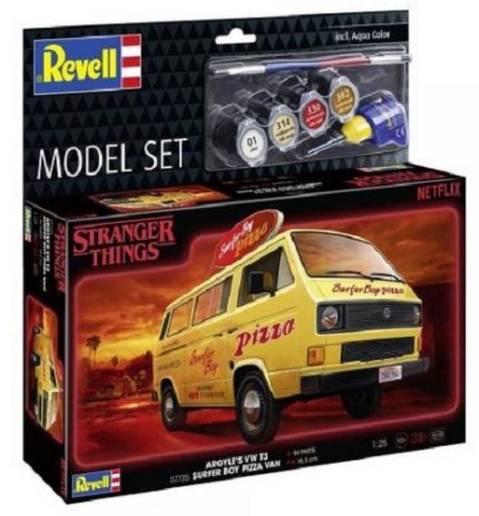 REVELL 67725 STRANGER THINGS ARGYLE'S VW T3 SURFER BOY PIZZA VAN