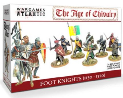 WARGAMES ATLANTIC WAAAC001 THE AGE OF CHIVALRY FOOT KNIGHTS 1150-1320