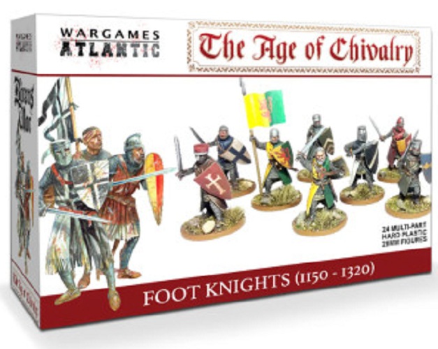 WARGAMES ATLANTIC WAAAC001 THE AGE OF CHIVALRY FOOT KNIGHTS 1150-1320