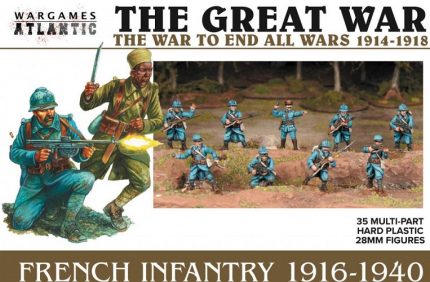 WARGAMES ATLANTIC WAAGW002 THE GREAT WAR FRENCH INFANTRY 1916-1940