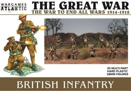 WARGAMES ATLANTIC WAAGW003 THE GREAT WAR BRITISH INFANTRY