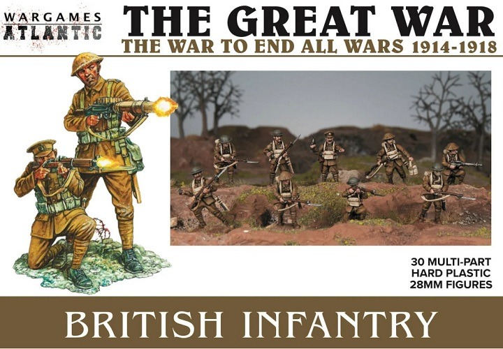 WARGAMES ATLANTIC WAAGW003 THE GREAT WAR BRITISH INFANTRY