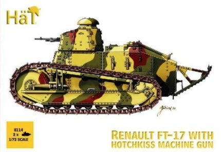 HAT 8114 RENAULT FT-17 WITH HOTCHKISS MACHINE GUN