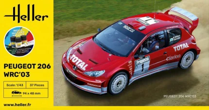 HELLER 56113 PEUGEOT 206 WRC'03