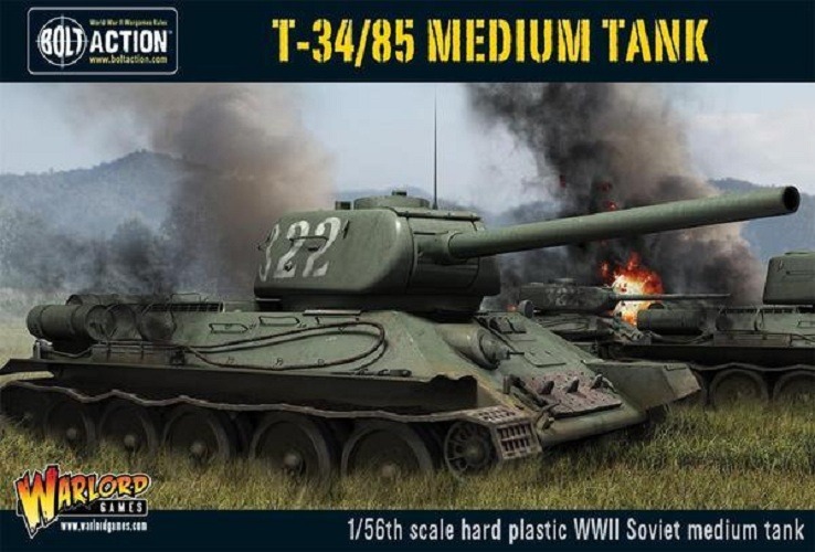 WARLORD GAMES 402014004 BOLT ACTION T-34/85 MEDIUM TANK