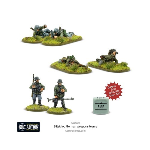WARLORD GAMES 402212015 BOLT ACTION BLITZKRIEG GERMAN WEAPONS TEAMS – Image 2