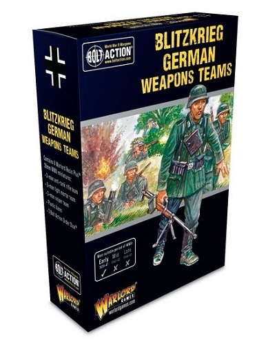 WARLORD GAMES 402212015 BOLT ACTION BLITZKRIEG GERMAN WEAPONS TEAMS