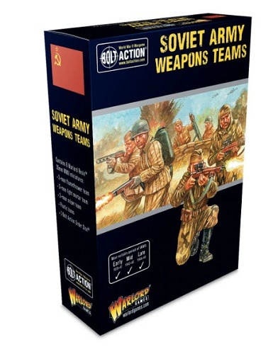 WARLORD GAMES 402214010 BOLT ACTION SOVIET ARMY WEAPON TEAMS