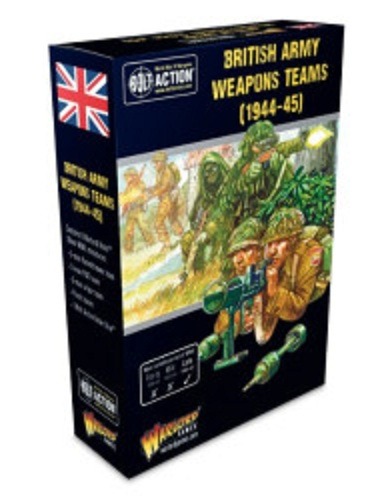 WARLORD GAMES 402211012 BOLT ACTION BRITISH ARMY WEAPONS TEAMS 1944-45