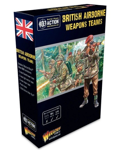 WARLORD GAMES 402211203 BOLT ACTION BRITISH AIRBORNE WEAPONS TEAMS