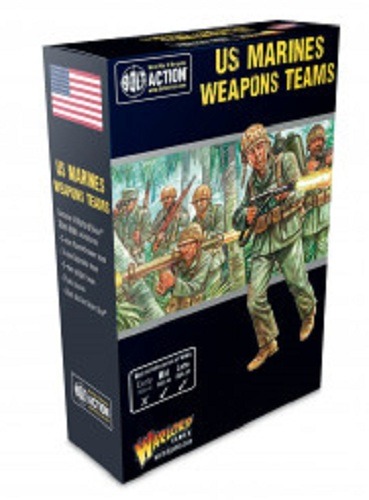 WARLORD GAMES 402213108 BOLT ACTION US MARINE WEAPONS TEAMS