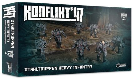 WARLORD GAMES 452010202 KONFLIKT'47 STAHLTRUPPEN HEAVY INFANTRY