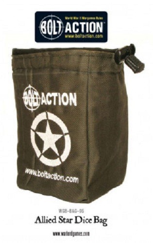 WARLORD GAMES WGB-BAG-05 BOLT ACTIONALLIED STAR DICE BAG