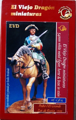 EL VIEJO DRAGON MINIATURAS C3F15 PEDRO 1 EL GRANDE ZAR DE RUSIA 1709