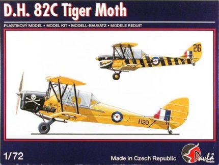 PAULA MODELS 72052 D.H. 82A TIGER MOTH