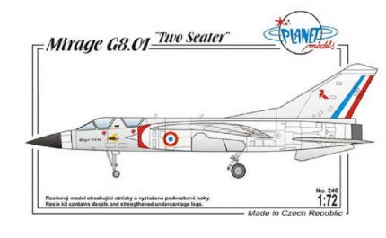 PLANET MODELS 246 MIRAGE G8.01 TWO SEATER